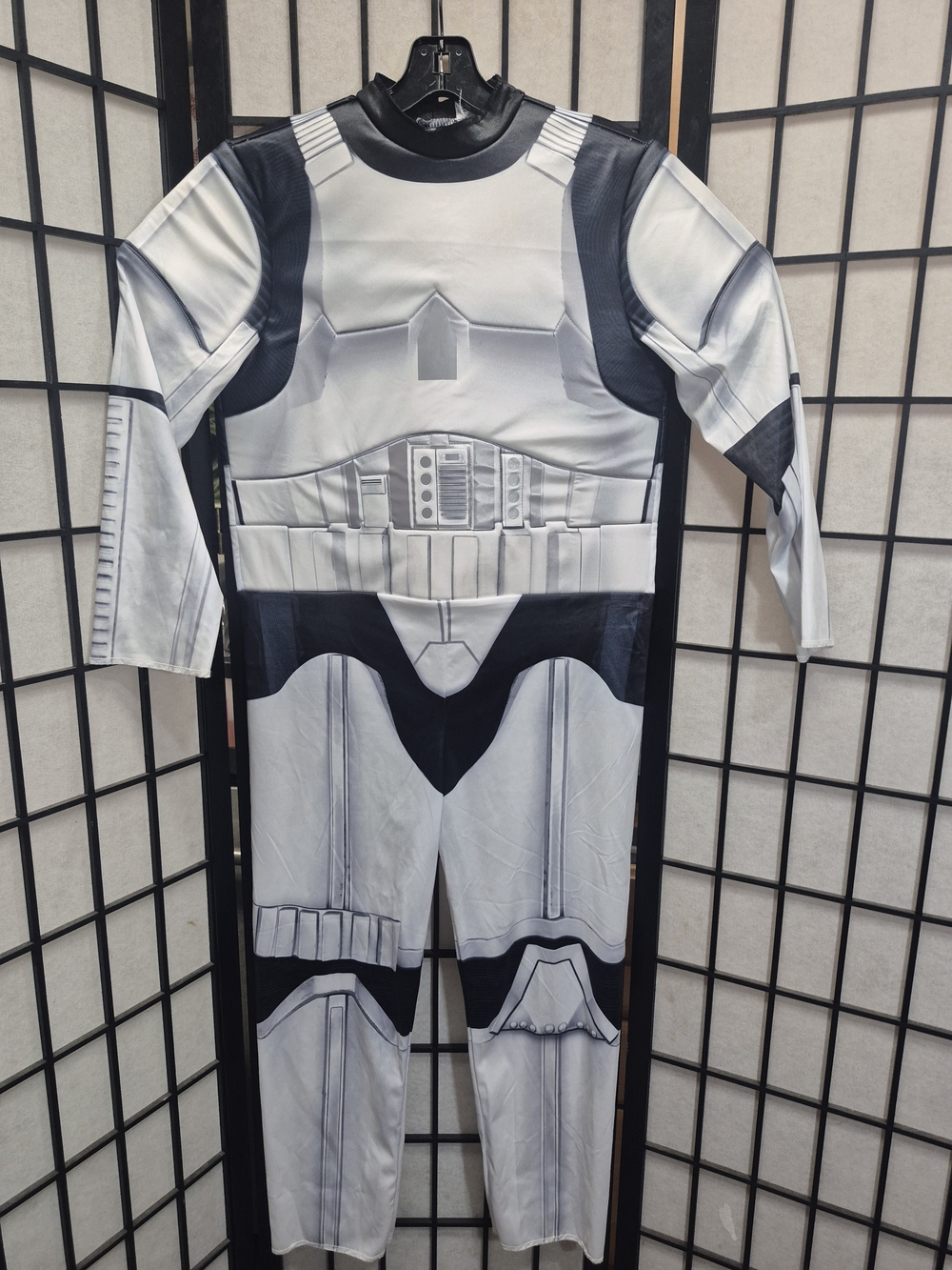 Star Wars Kids Stormtrooper Costume in White and Black 46" Neck To Ankle